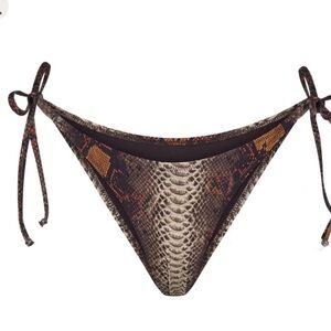 Skims snakeskin bikini bottoms